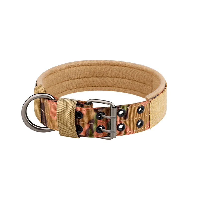 Tactical Nylon Dog Collar - Adjustable & Durable for Med/Lrg Dogs