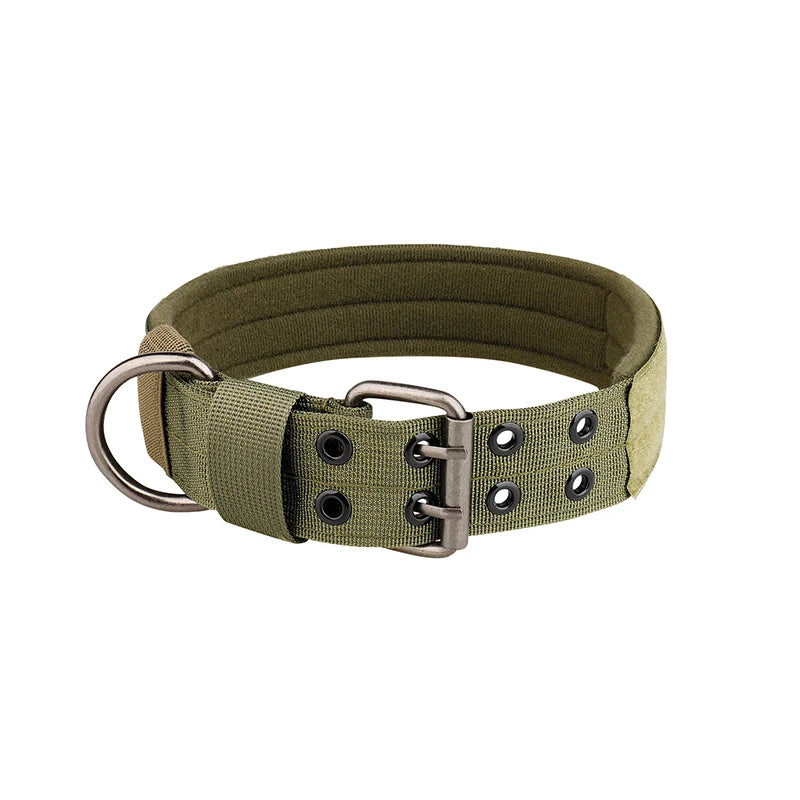 Tactical Nylon Dog Collar - Adjustable & Durable for Med/Lrg Dogs