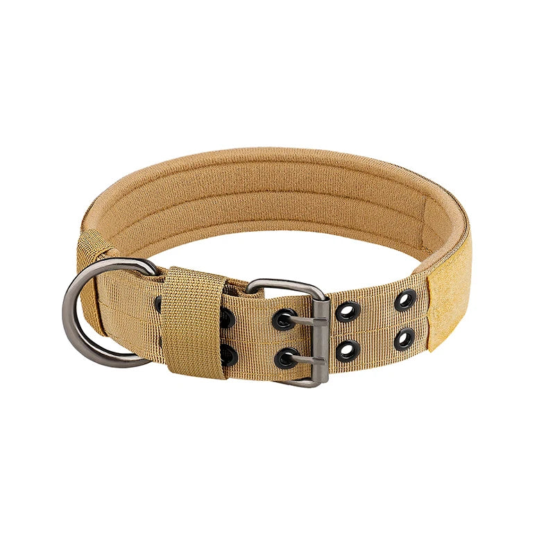 Tactical Nylon Dog Collar - Adjustable & Durable for Med/Lrg Dogs