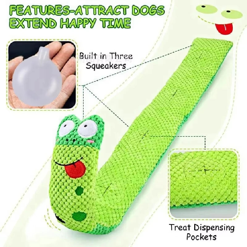 Dog Puzzle Feeder Snail Toy - Interactive & Indestructible