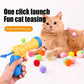 Silent Interactive Cat Toy Launcher & Plush Balls