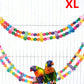 Vibrant Wooden Bird Ladder & Swing Toy for Small Parrots