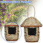 Handwoven Straw Bird Nest for Outdoor Canadian Garden & Small Birds