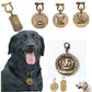 Custom Engraved Bronze Dog ID Tag | Personalized Pet Nameplate