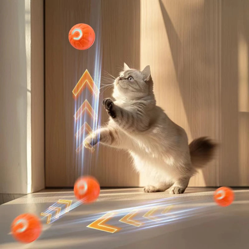 Smart Interactive USB Moving Dog Toy Ball - Chew Puppy Fun