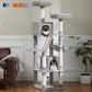 Tall Multi-Level Cat Tree Tower for Multiple Indoor Cats w/ Condo