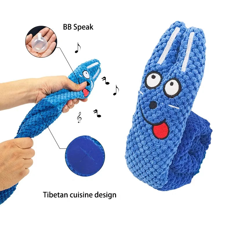 Dog Puzzle Feeder Snail Toy - Interactive & Indestructible