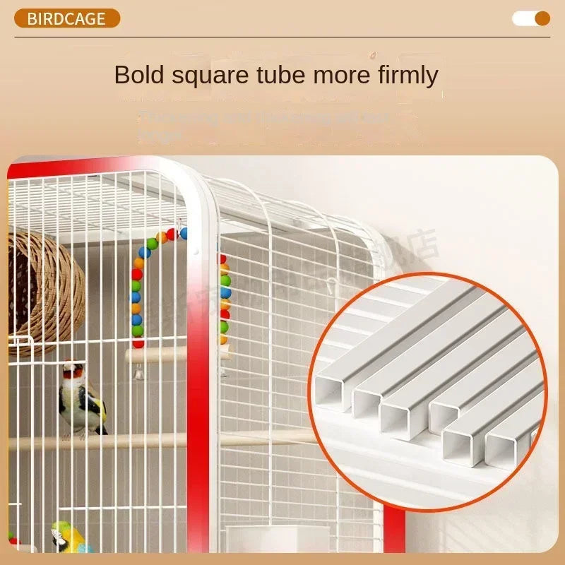 Luxury Large Bird Villa Cage for Breeding Parrots & Exotic Birds