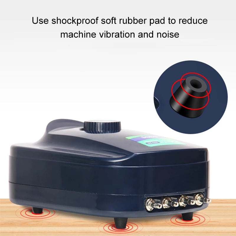 SOBO Silent Adjustable High Power Aquarium Air Pump Oxygenator