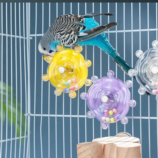 Parrot Interactive Rotating Treat Dispenser | Mental Stimulation Toy