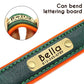 Personalized PU Leather Dog Collar with Engraved Nameplate