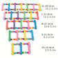 Vibrant Wooden Bird Ladder & Swing Toy for Small Parrots