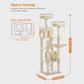 Tall Multi-Level Cat Tree Tower for Multiple Indoor Cats w/ Condo