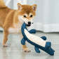 Interactive Alligator Plush Dog Toy - Sound & Teeth Training