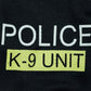 Police Dog Costume Vest - Black Cosplay Pet Apparel