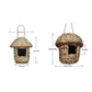 Handwoven Straw Bird Nest for Outdoor Canadian Garden & Small Birds