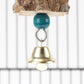 Natural Wooden Parrot Chew Toy | Safe Bird Cage Enrichment Canada