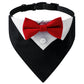 Tuxedo Dog Bow Tie Collar Bandana – Formal Pet Attire for Canada