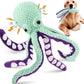 Interactive Plush Octopus Dog Toy - Sound & Durable Fun