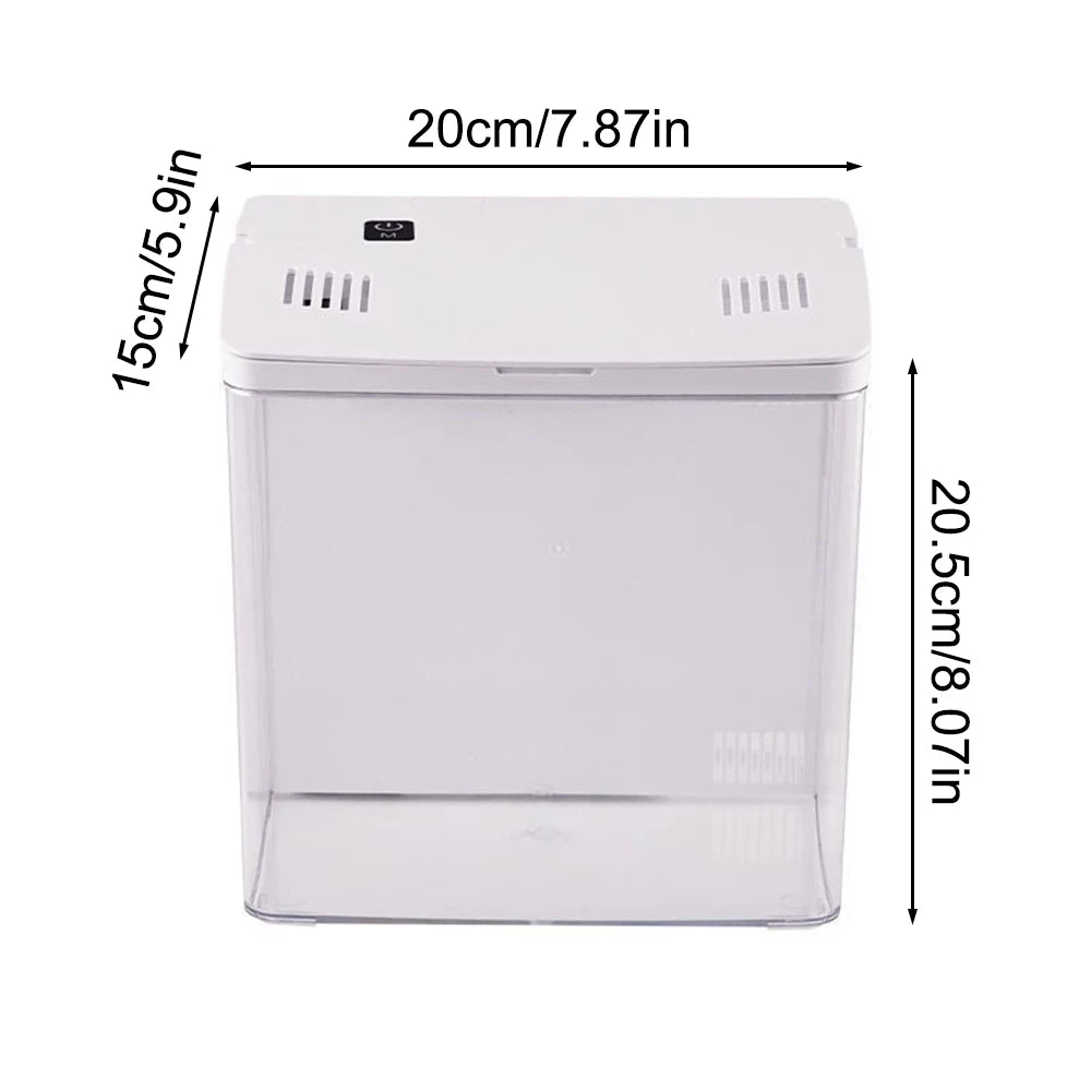 Silent Mini Desktop Betta Fish Tank with LED & Filter | Canada