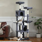 Tall Multi-Level Cat Tree Tower for Multiple Indoor Cats w/ Condo