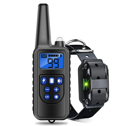 Rechargeable Electric Dog Training & Anti-Bark Collar w/ Clicker
