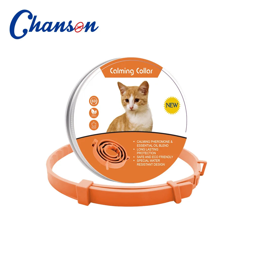 Natural Pet Calming Collar for Cats & Dogs | 60-Day Anxiety Relief