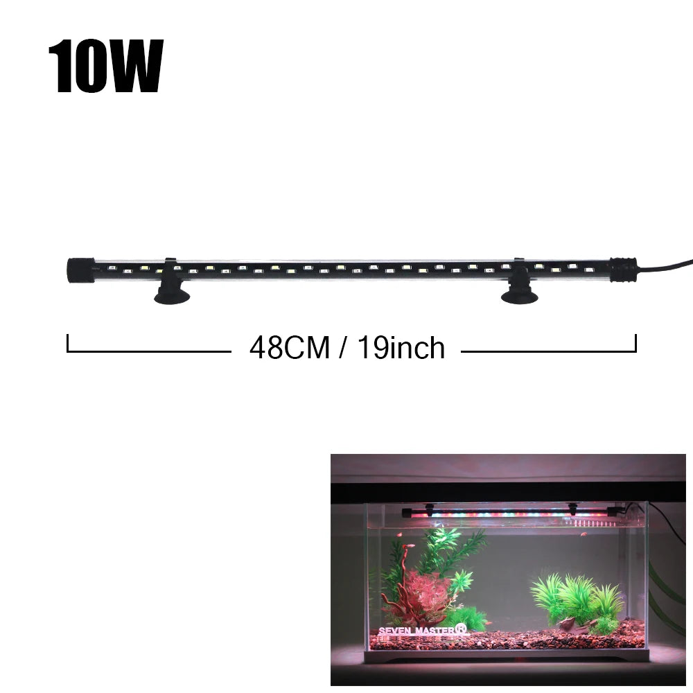 Aquarium LED Plant Grow & Decor Light - Waterproof Fish Tank Lamp