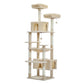 Tall Multi-Level Cat Tree Tower for Multiple Indoor Cats w/ Condo