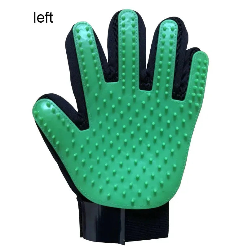 Pet Grooming & Deshedding Glove for Dogs & Cats - Hair Remover
