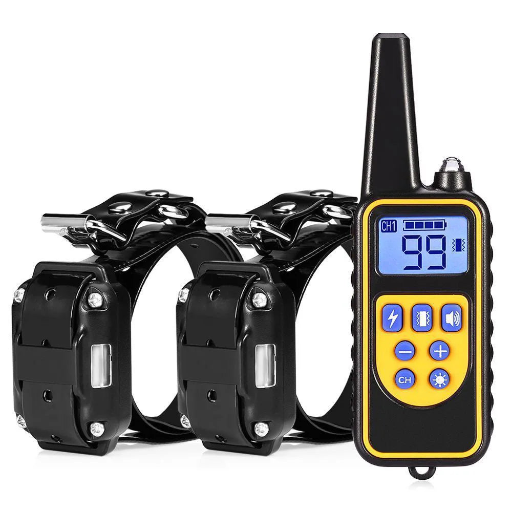 Rechargeable Electric Dog Training & Anti-Bark Collar w/ Clicker