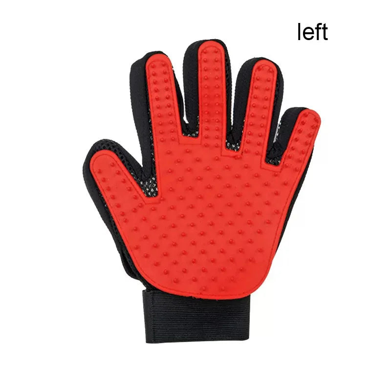 Pet Grooming & Deshedding Glove for Dogs & Cats - Hair Remover