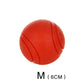 HOOPET Tough Red Rubber Dog Ball - Chew Proof S-XL