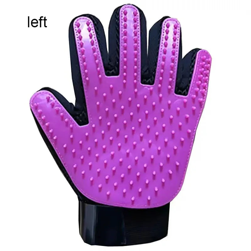 Pet Grooming & Deshedding Glove for Dogs & Cats - Hair Remover