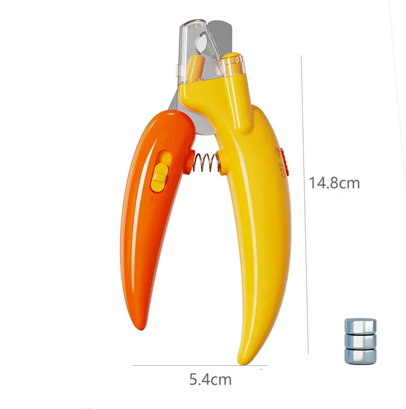 Professional LED Pet Nail Clippers for Dogs & Cats