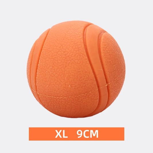 HOOPET Tough Red Rubber Dog Ball - Chew Proof S-XL