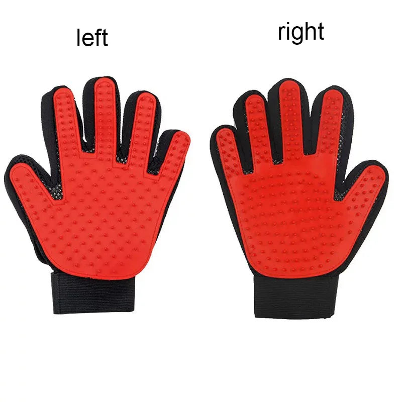 Pet Grooming & Deshedding Glove for Dogs & Cats - Hair Remover