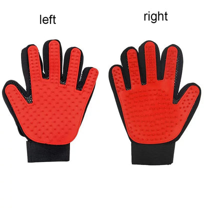 Pet Grooming & Deshedding Glove for Dogs & Cats - Hair Remover