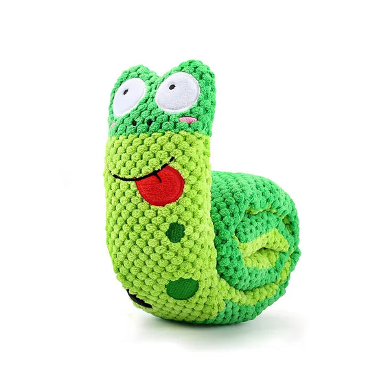 Dog Puzzle Feeder Snail Toy - Interactive & Indestructible