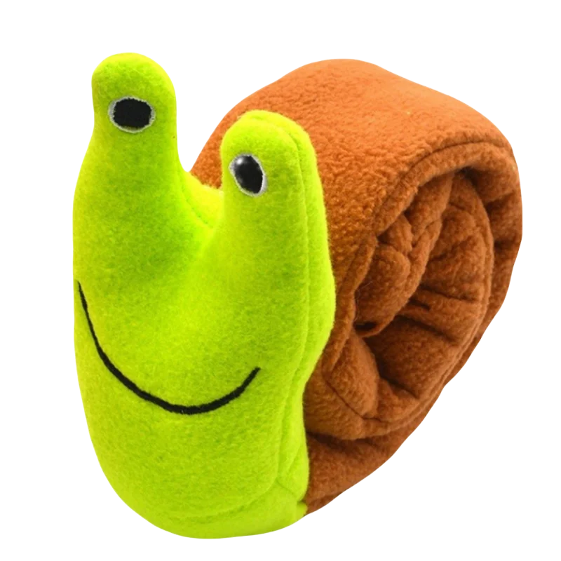 Dog Puzzle Feeder Snail Toy - Interactive & Indestructible