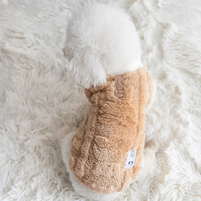 Cozy Fleece Dog & Cat Sweater - Warm Winter Pullover for Small Breeds
