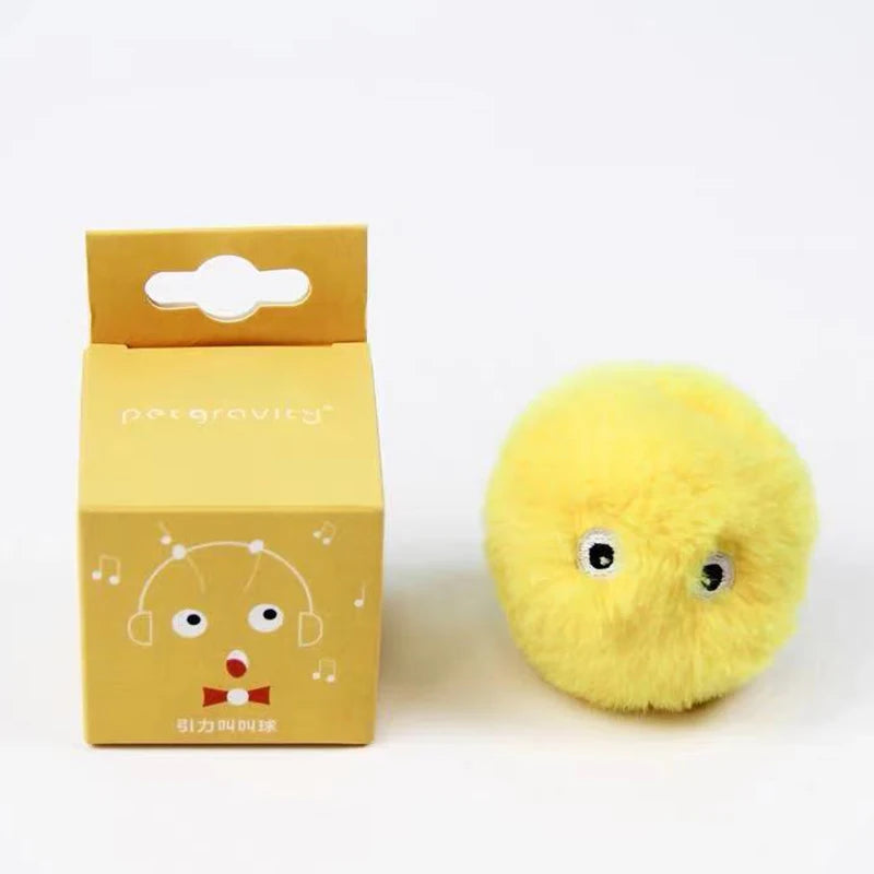 Smart Interactive Plush Cat Sound Toy Ball | Catnip Ready