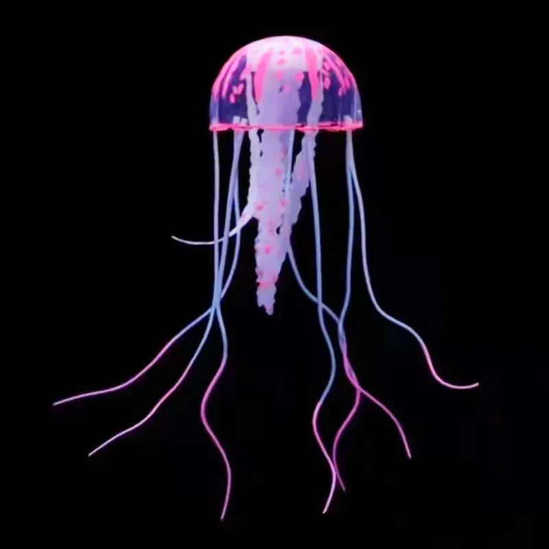 Luminous Artificial Jellyfish Aquarium Decor - Fish Tank Ornament