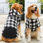 Plaid Reversible Dog Winter Coat - Warm Pet Jacket for Canadian Winters