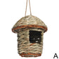 Handwoven Straw Bird Nest for Outdoor Canadian Garden & Small Birds
