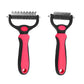 Pet Deshedding Brush | Dog & Cat Fur Remover & Knot Cutter