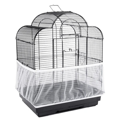 Nylon Mesh Bird Cage Seed Guard & Catcher - Easy Clean
