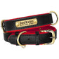 Personalized PU Leather Dog Collar with Engraved Nameplate