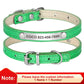 Personalized Bling Leather Cat & Small Dog Collar with Engraved ID